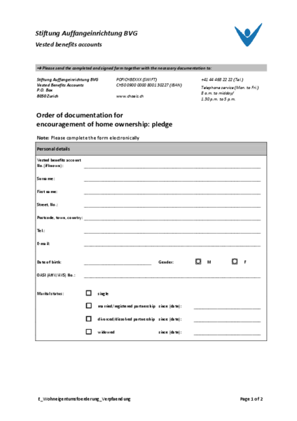 Promotion of home ownership – pledge
