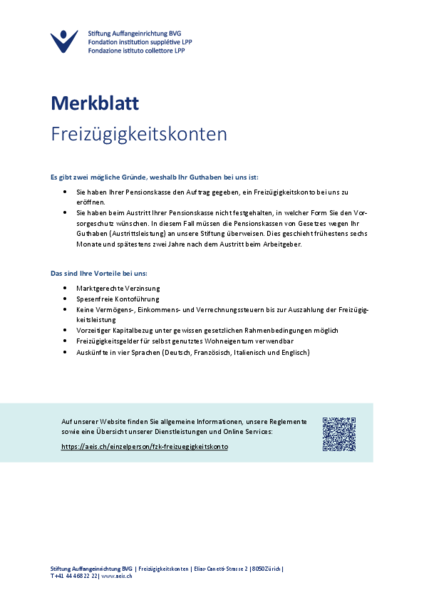 Merkblatt FZK