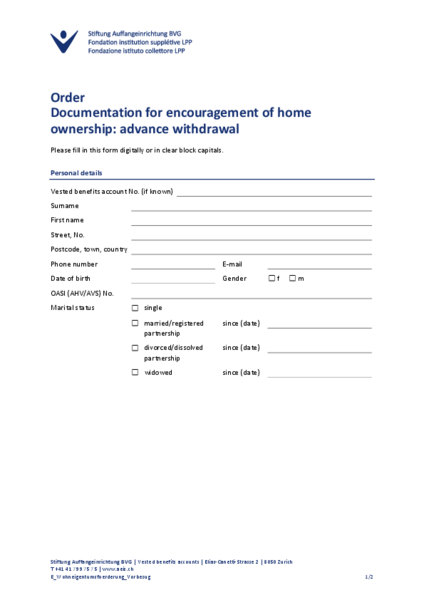 Promotion of home ownership – advance withdrawal
