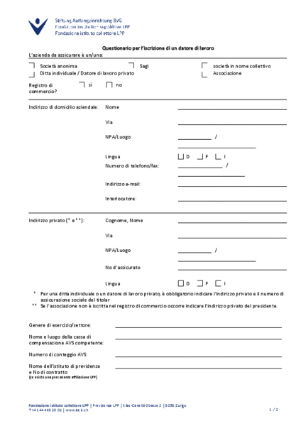 Questionario per l