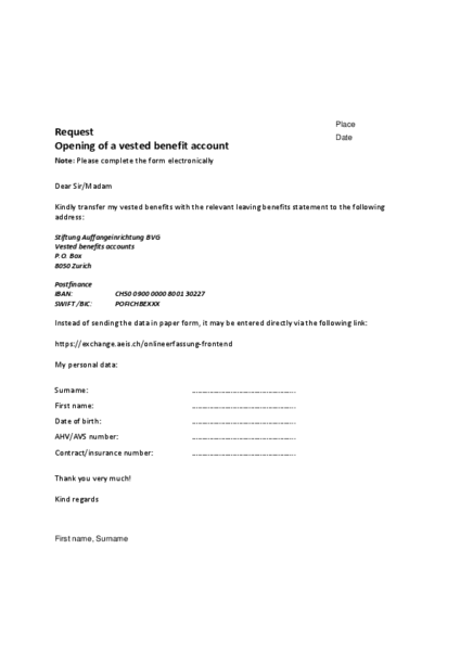 Transfer my vested benefits