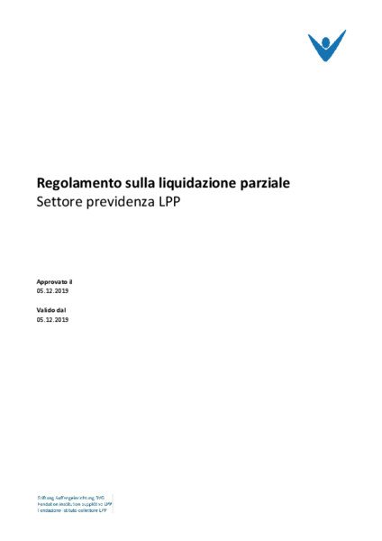 Regolamento sulla liquidazione parziale