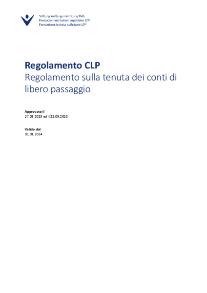 Regolamento - Conti di libero passaggio 2024