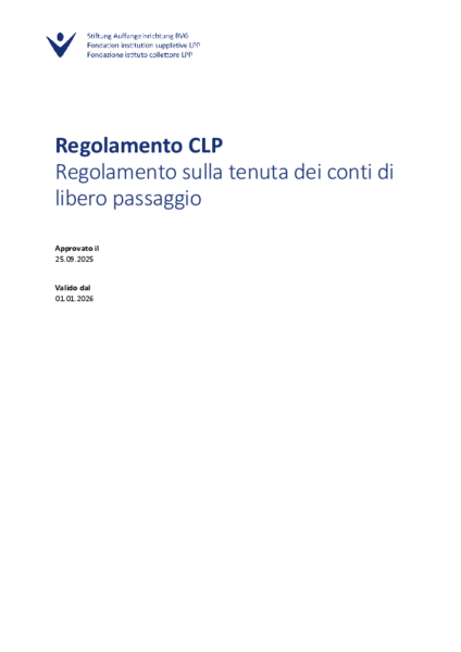 Regolamento - Conti di libero passaggio