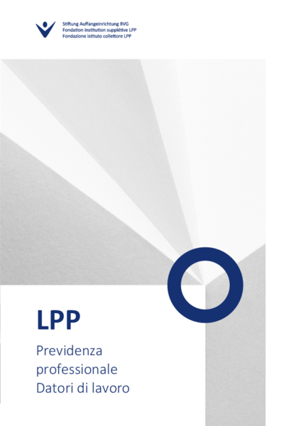 Opuscolo informativo LPP datori di lavoro