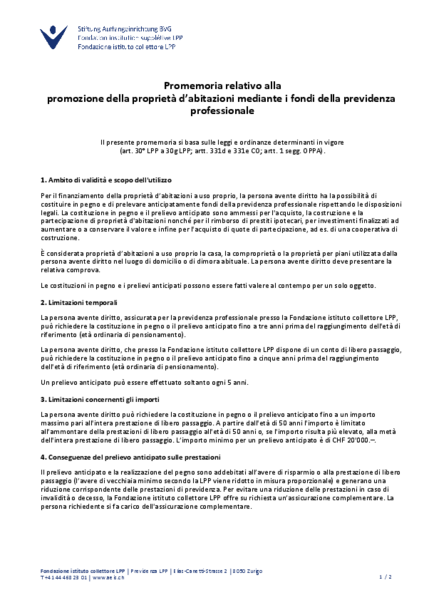 Promemoria PPA